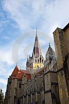 The Cathedral of Notre Dame of Lausanne , Switzerland