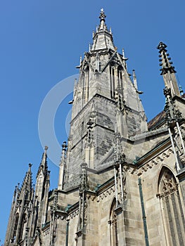Cathedral opposite a blue sky