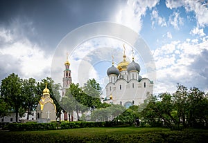Cathedral of Our Lady of Smolensk inside the Novodevichy Convent, Moscow, Federation of Russia