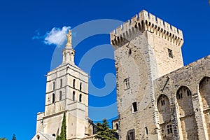 Cathedral and Papal palace in Avignon