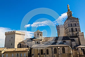 Cathedral and Papal palace in Avignon