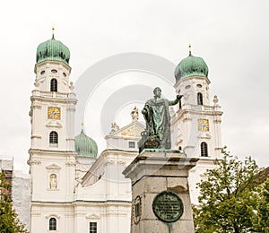 Cathedral of Passau and King Max Mounment