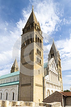 Cathedral in Pecs, Baranya County, Hungary