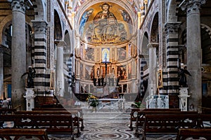 The cathedral in Pisa, Italy