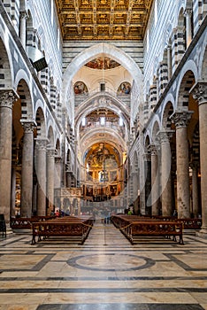 The cathedral in Pisa, Italy