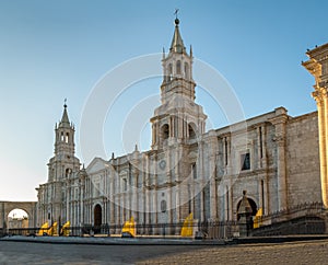 Cathedral at Plaza de Armas - Arequipa, Peru