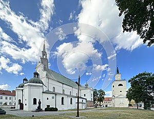 The cathedral of Pultusk in Poland famous landmark