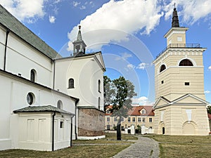 The cathedral of Pultusk in Poland famous landmark