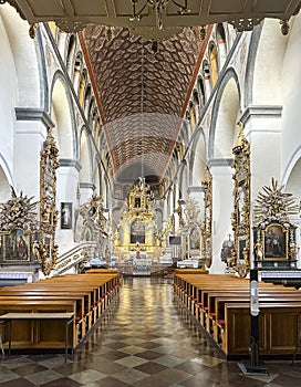 The cathedral of Pultusk in Poland famous landmark photo