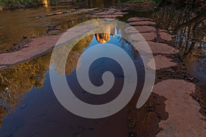 Cathedral Rock Fall Reflection