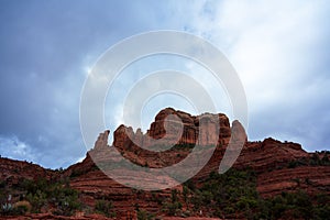 Cathedral Rock in Sedona Arizona in Winter