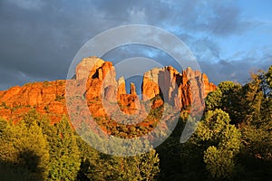 Cathedral Rock at sunset