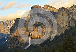 Cathedral Rocks & Bridalveil Falls