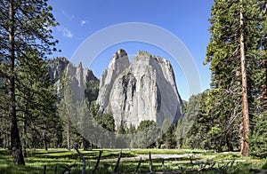 Cathedral Rocks Spires - Yosemite National Park photo