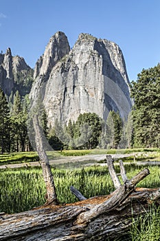 Cathedral Rocks in Yosemite National Park, California