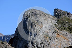 Cathedral Rocks, Yosemite National Park, zoomed in view from Tunnel View photo