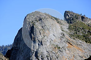 Cathedral Rocks, Yosemite National Park, zoomed in view from Tunnel View photo