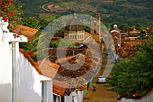 Cathedral and Roofs of Colonial Houses, Barichara