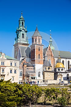 Cathedral. royal castle Wawel, KrakÃÂ³w city, UNESCO, Poland photo