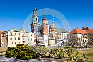 Cathedral. royal castle Wawel, KrakÃÂ³w city, UNESCO, Poland photo