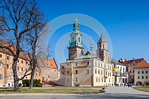 Cathedral. royal castle Wawel, KrakÃÂ³w city, UNESCO, Poland photo