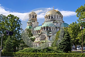 Cathedral Saint Alexander Nevski in Sofia, Bulgaria.