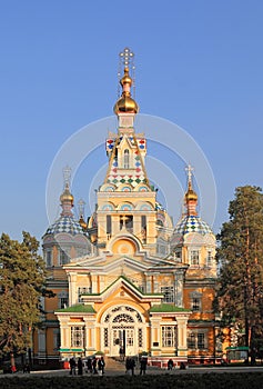 A cathedral of saint ascension to Alma-Ata photo