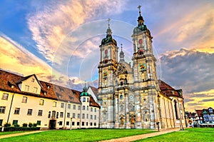 Cathedral of Saint Gall Abbey in St. Gallen, Switzerland