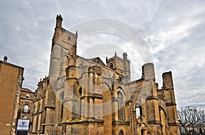 Cathedral Saint-Just-et-Saint-Pasteur in Narbonne city