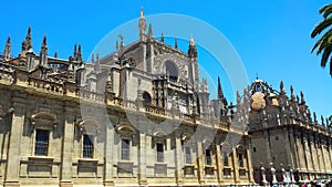 The Cathedral of Saint Mary of the See in Seville, Spain