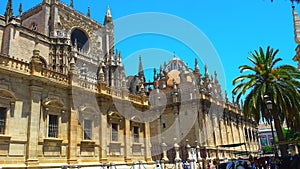 The Cathedral of Saint Mary of the See in Seville, Spain