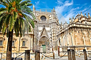 Cathedral of Saint Mary in Seville, Spain. photo