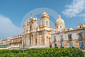 Cathedral of Saint Nicholas of Myra in Noto, Southern Sicily, Italy