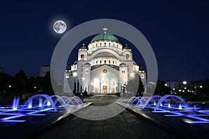 Catedral de santo en Belgrado 