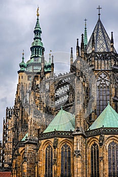 Cathedral of Saint Vite in Prague, Czech Republic photo