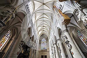 Cathedral Saints-Michel-et-Gudule de Bruxelles, Belgium