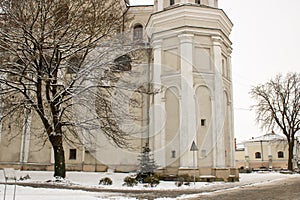 Cathedral saints Peter and Paul Lutsk Ukraine. Mediaeval roman catholic church.