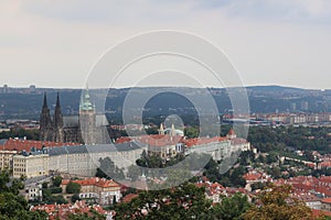 Cathedral of Saints Vitus, view from Petrin Tower