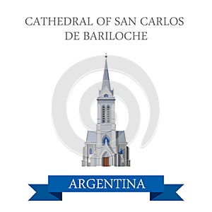 Cathedral of San Carlos de Bariloche Rio Negro Argentina vector photo