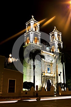 Cathedral of San Gervasio in Valladolid, Mexico photo