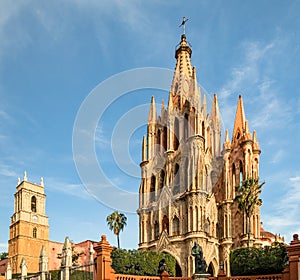 Cathedral of San Miguel de Allende in Mexico photo