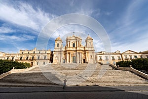 Cathedral of San Nicolo in Baroque style - Noto Sicily Italy