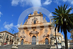 Cathedral of San Pietro Modica, Sicily, Italy, Europe