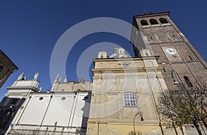 The Cathedral of Sant\'Eusebio in the city of Vercelli, Piedmont, Italy