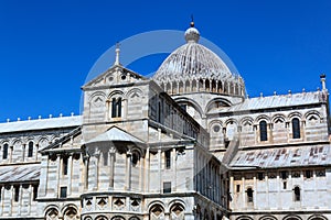 Cathedral of Santa Maria Assunta at Piazza dei Miracoli square in Pisa, Tuscany, Italy