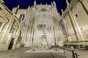 Cathedral of Santa Maria de la Sede de Sevilla in Seville, Spain