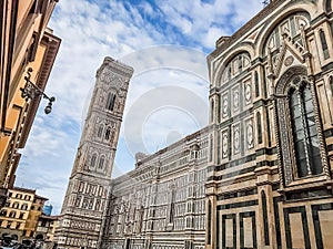 Cathedral of Santa Maria del Fiore, florence Firenze, italy with blue sky