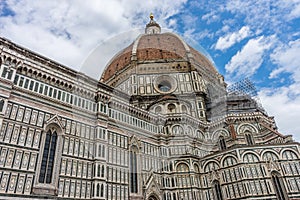 Cathedral Santa Maria del Fiore with magnificent Renaissance dome designed by Filippo Brunelleschi in Florence, Italy photo