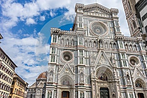 Cathedral Santa Maria del Fiore with magnificent Renaissance dome designed by Filippo Brunelleschi in Florence, Italy