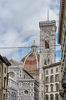 Cathedral Santa Maria del Fiore with magnificent Renaissance dome designed by Filippo Brunelleschi in Florence, Italy photo